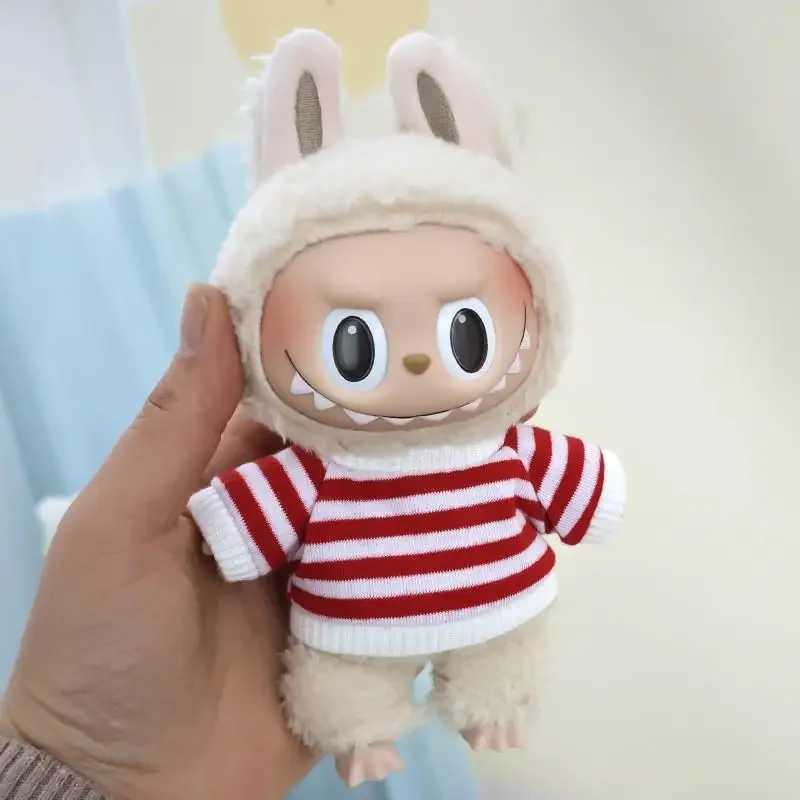 17cm V1 V2 Labubu Clothes Outfit Plush Doll Clothes Macaron Cute Clothing DIY Kid Gift Labubu Doll Accessories C250924