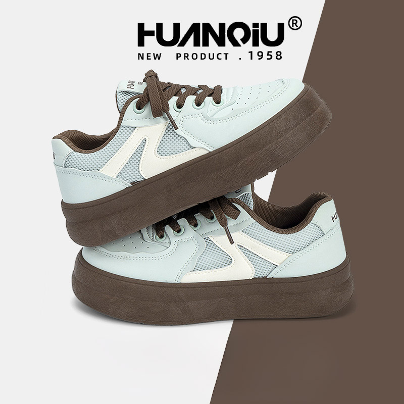 HUAN QIU Free shipping Designer Casual Shoes Board shoes women thick soled women shoes casual women shoes