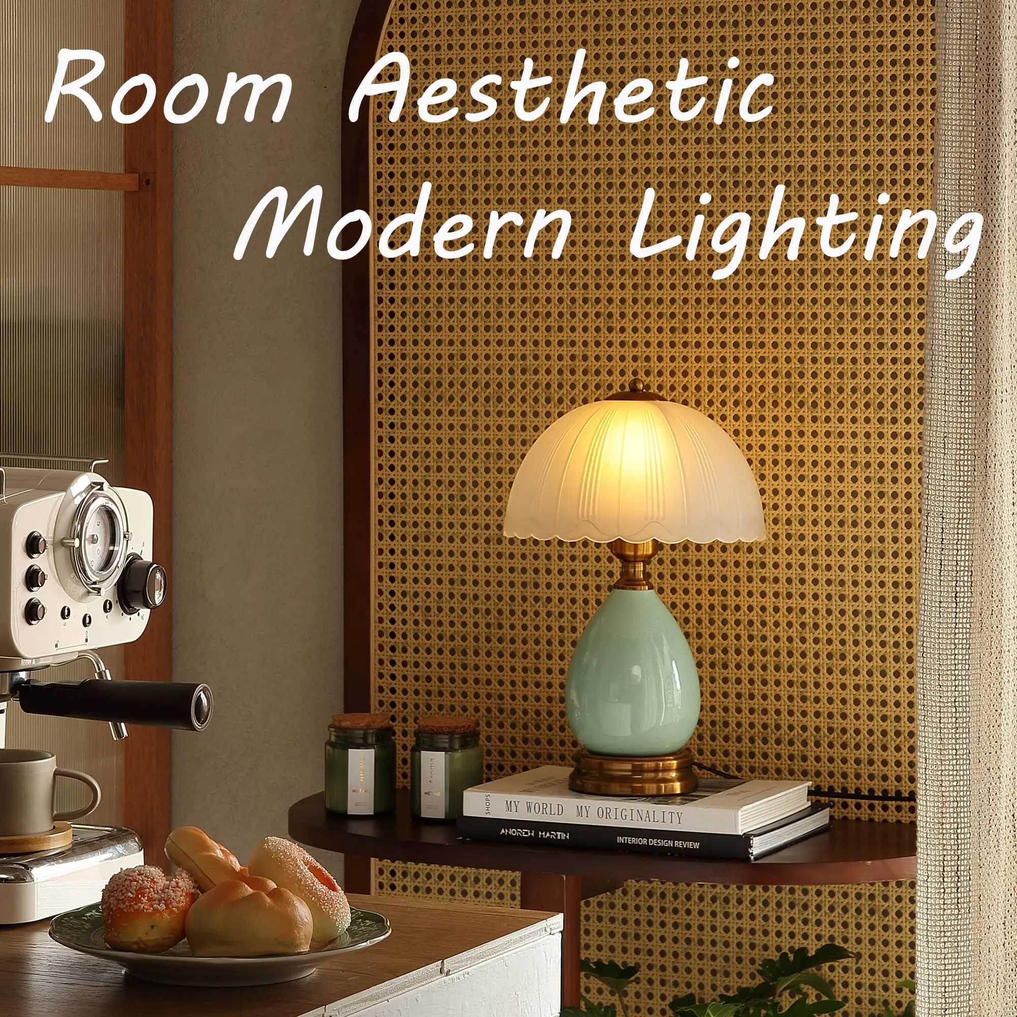 Vintage Lamp for Living RoomModern Ceramic Table Lamps for BedroomRetro Bedside Nightstand Traditional Lamps C251115