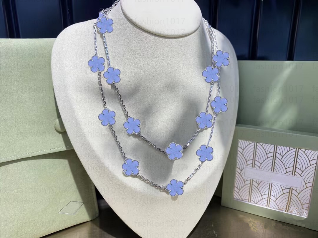 Designer Necklace High Quality Clover 20flower necklace Luxury Fashion Necklace Women's Jewelry 18K Gold agate diamond Shell necklace designer Jewelry