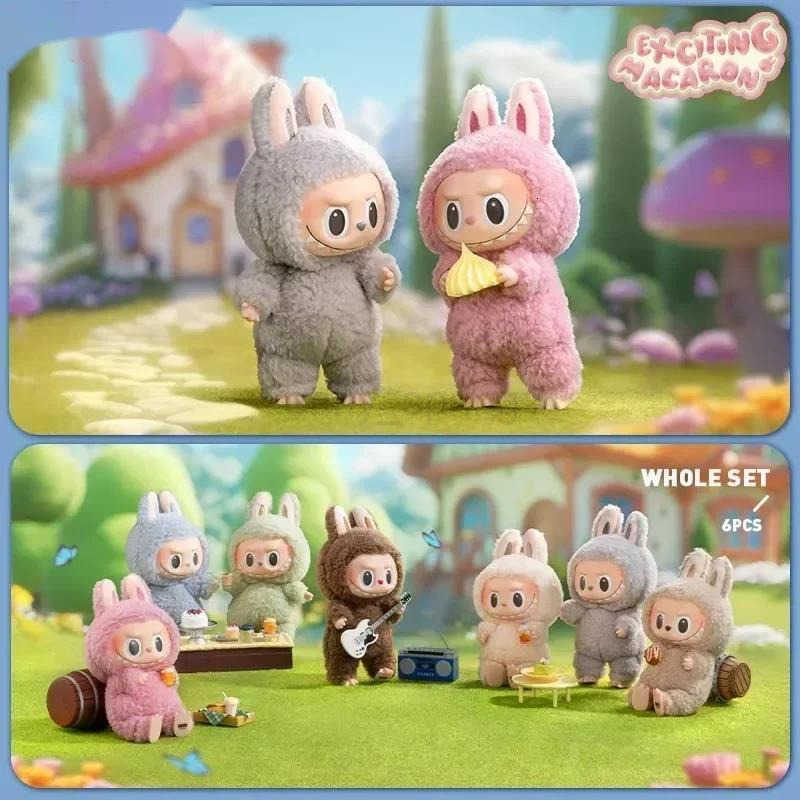 LABUBU THE MONSTERS Exciting Macaron Vinyl Face Surprise Mystery Box Blind Box Toys KAWaii Anime Action Figure Caixa T250924