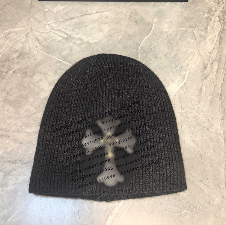 chrome hat men's beanie lady designer small leather label cold hat casquette luxury outdoor skiing mountaineering thermal hat Christmas gift