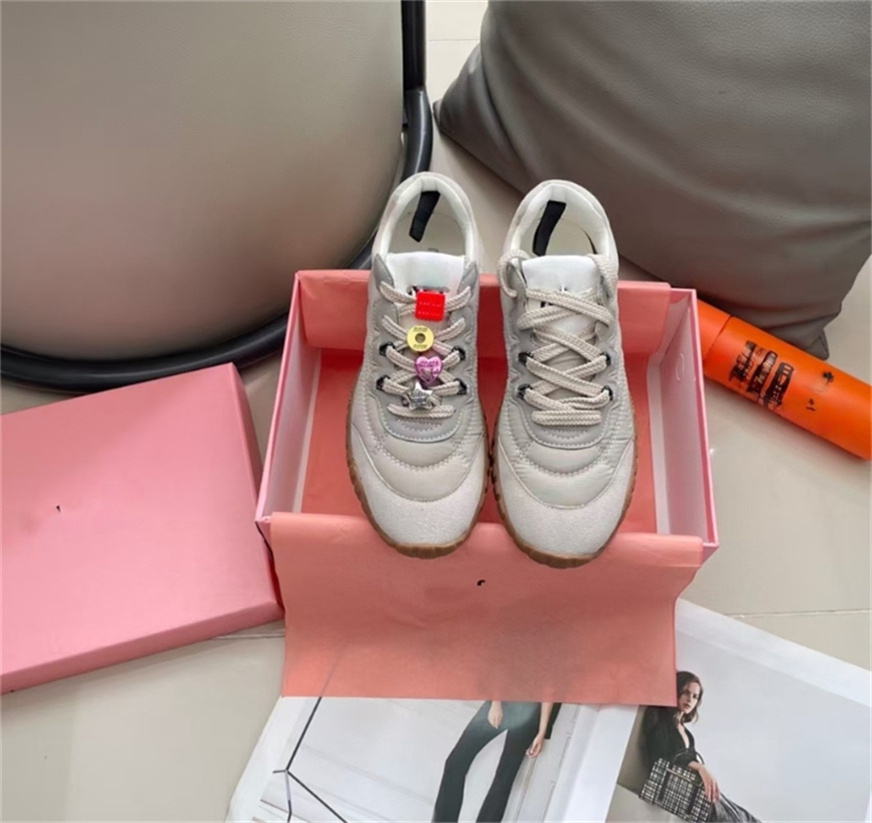 Designer Canvas Casual Shoes Leather Sneakers Suede Low Heel Flats Knot Loafers Luxury Women Running Unisex Canvas Running Casual Shoes Eur35-40 mu003