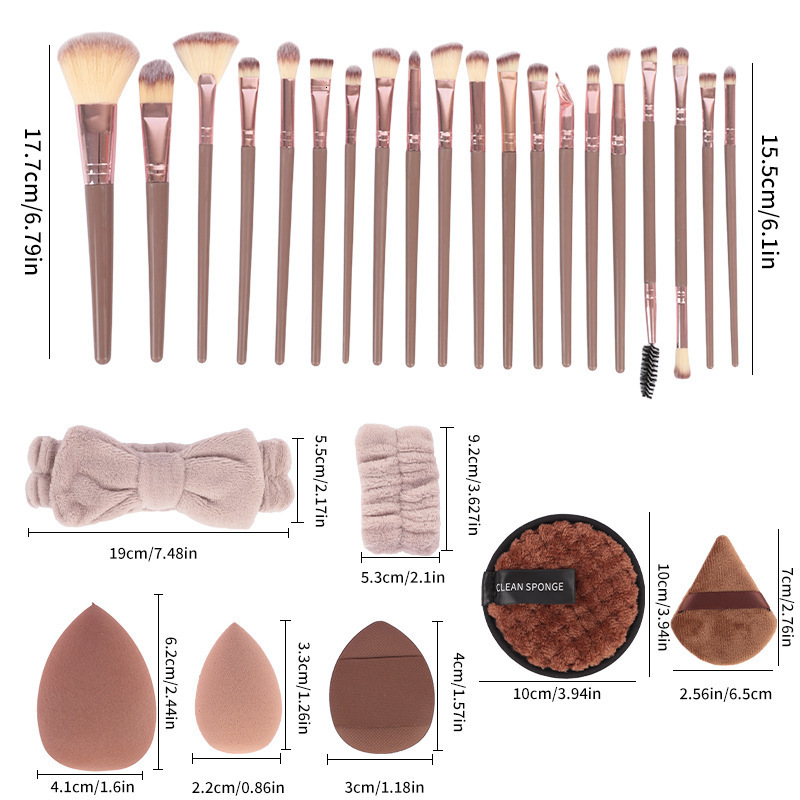 Maange 30 pcs professional makeup brush set basic concealer eye shadow powder blusher mixed brush bag beauty tool 240930