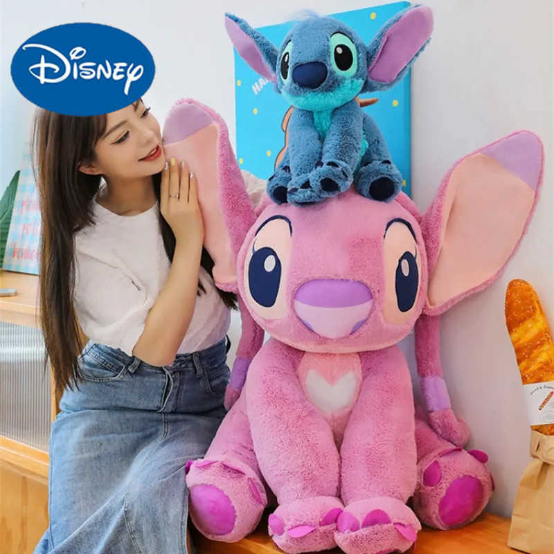 Disney Disneys Anime Lilo Stitch Kawaii Stitch Plush Doll Girls Room Decoration Large Plush Pillow Girlfriend Valentines Day Gifts H250924