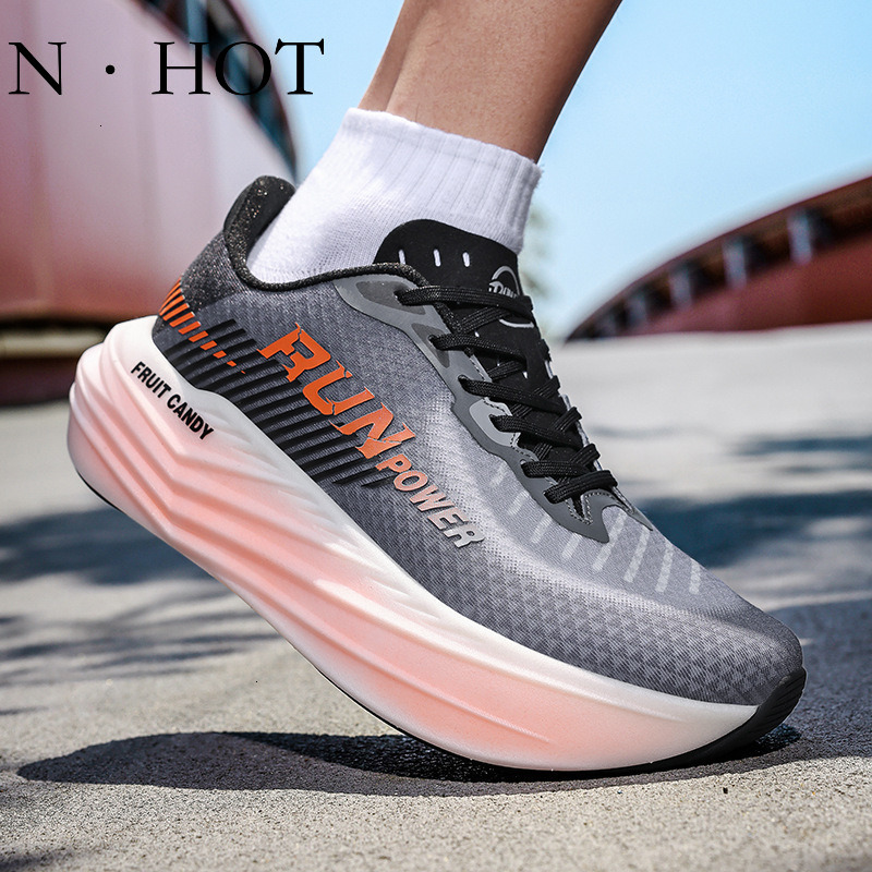 NHOT Designer Luxury Fashion Men's And Women's Sports Shoes Versatile Carbon Board Running Shoes High Elasticity Cushioning Breathable Non S