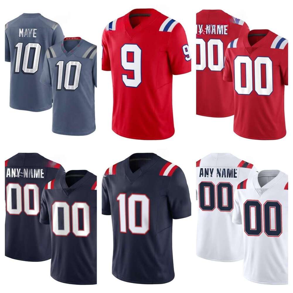New Englands city PatriotsES Drake Maye Hunter Henry Patriotes Jersey Rhare Stevenson Jacoby Rivalries Collection Football Jerseys