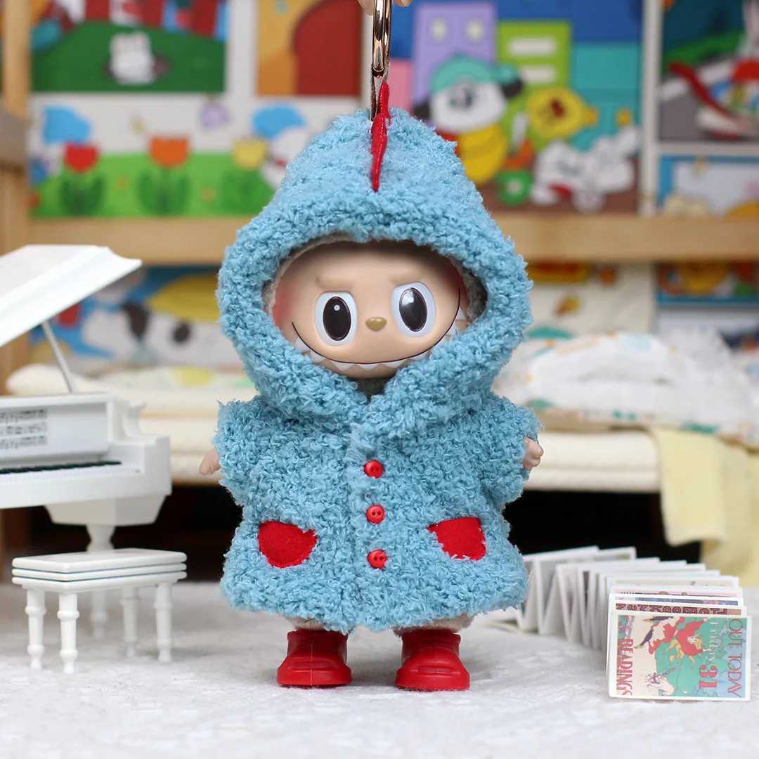 Cute Dinosaur Clothing for Labubu V1VV3 The Monsters Pin 1517CM Doll Clothes Kid Toy Gift Doll Clothes Outfit Accessories C250924
