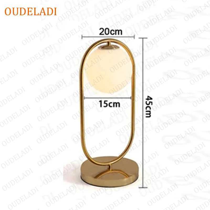 OUDELADI Frosted Glass ball Table Lamp Gold Silver Brass Black Desk lamp Home Decor Study Bedroom Lighting fixtures C251115