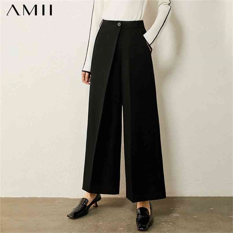 Minimalism Autumn Winter Women's Pants Fashion Causal Solid Straight Ankel-length Female Trousers 12030485 210527