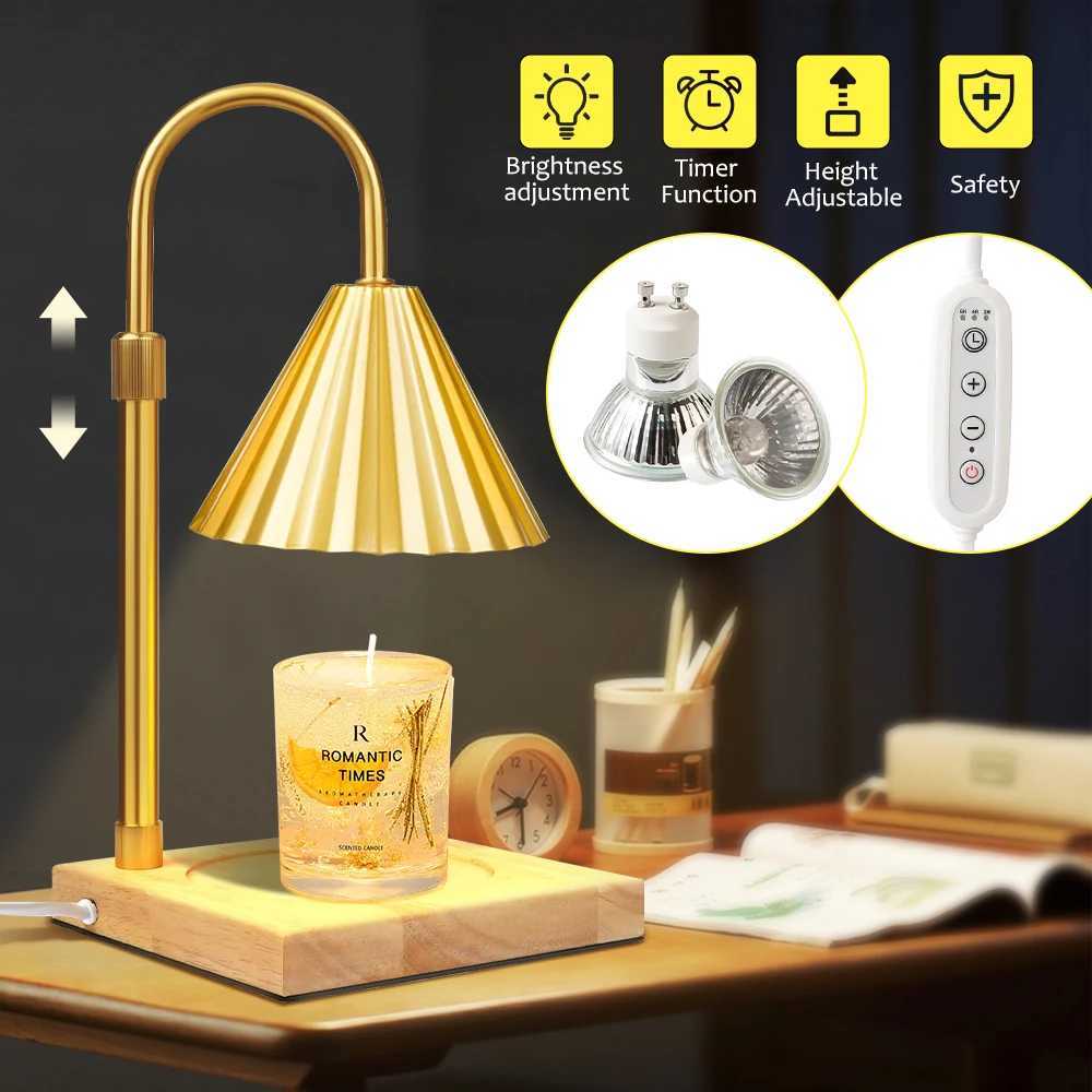 Modern Candle Warmer Table Lamps Metal Wax Burner Dimmable Aromatherapy Table Lamp Desk Lamp for Bedroom Living Room Atmosphere C251115
