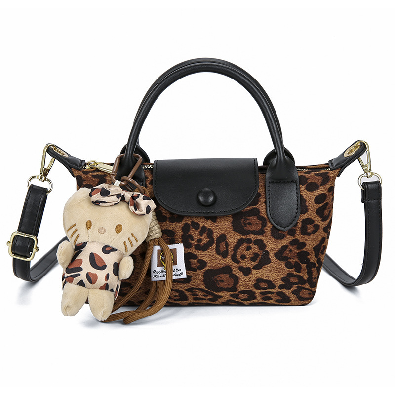 Designer Bag Luxury Bag Shoulder Handbag Wallet With High Shoulder Bag Aesthetic Value, Popular Item, Light Suede Leopard Print Handbag, Crossbody Bag