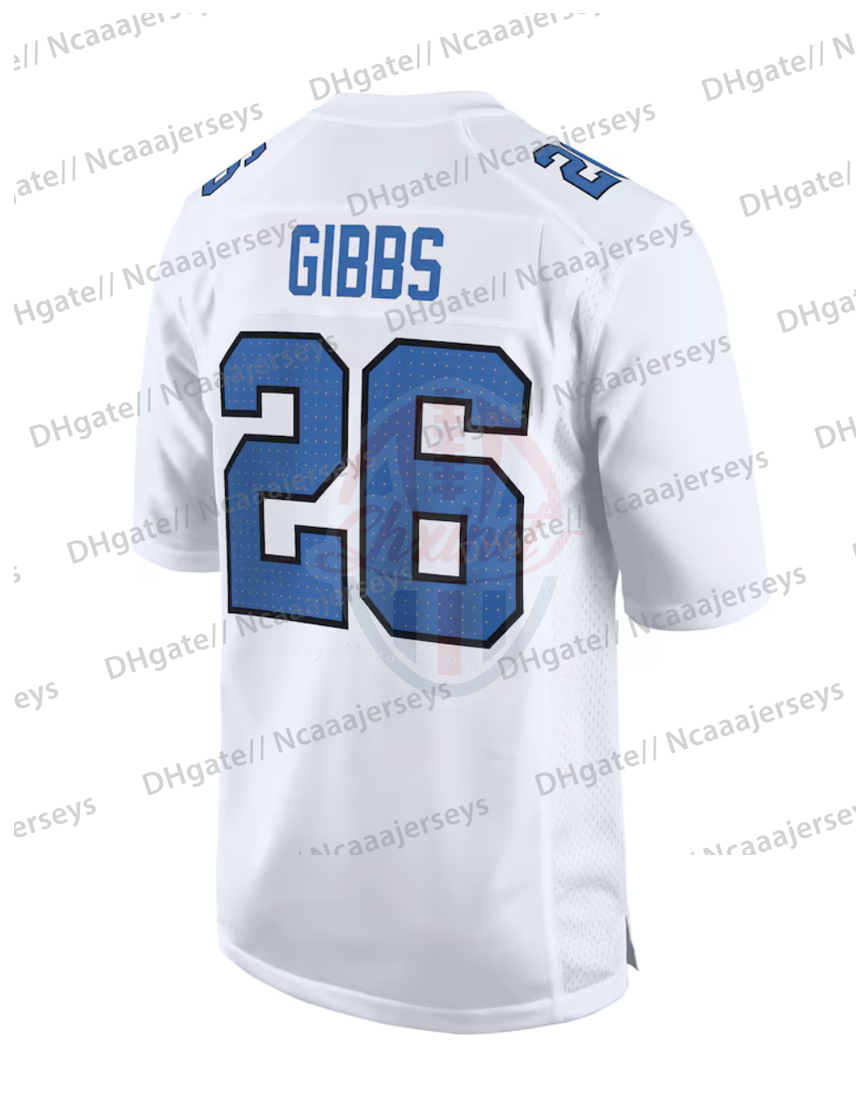 Anthony Firkser 97 Adan U T C H I S O N Football Jersey 14 St. Brown 26 Gibbs 9 Williams 70 Dan Skipper Custom Any Name Number