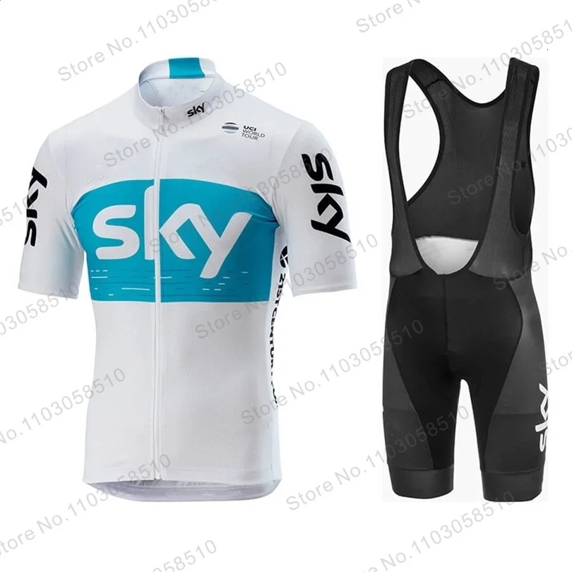 Team Bicycle Set Summer Sky Clothing Professional Shirt Sports Maillot Ropa Ciclismo 240909