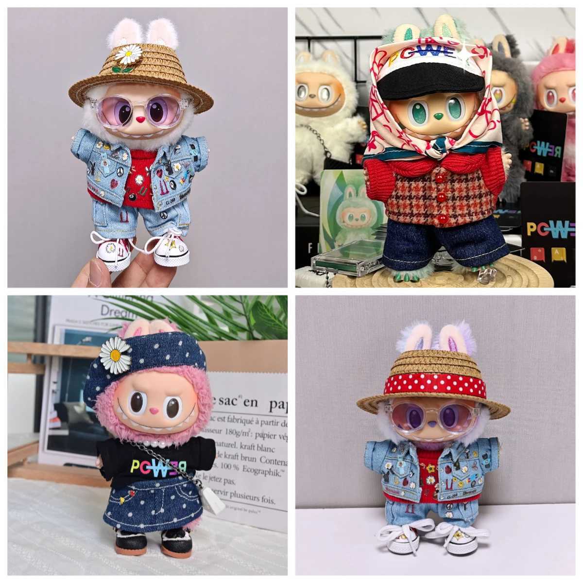 For 1517cm Labubu Doll Kpop Idol Gd Concert Same Clothes Set Labubu 30 Diy Clothing Accessories GDragon Same style Trend suit C250924