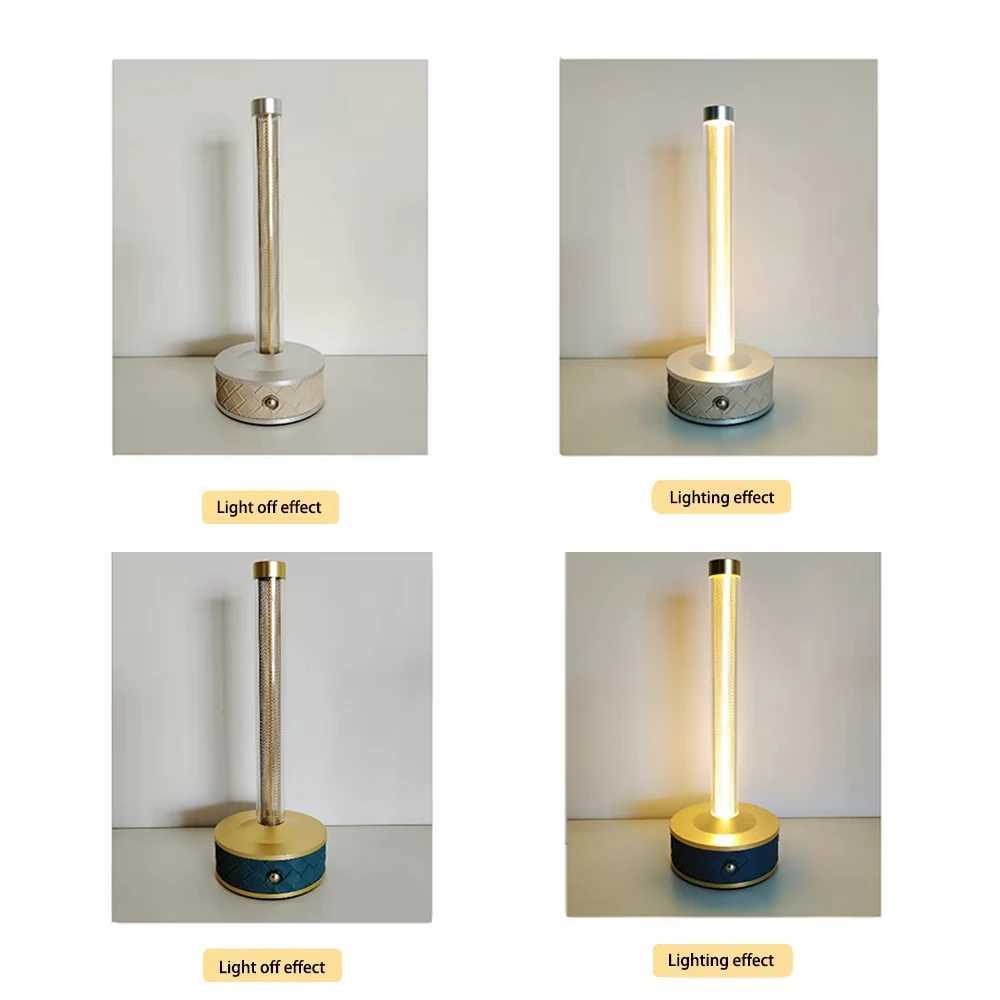 Portable LED Night Lights Rechargeable Quantum Wire Desk Lamp Dimmable Touch Sensor Table Lamp For Home Bedroom Mood Night Light C251115