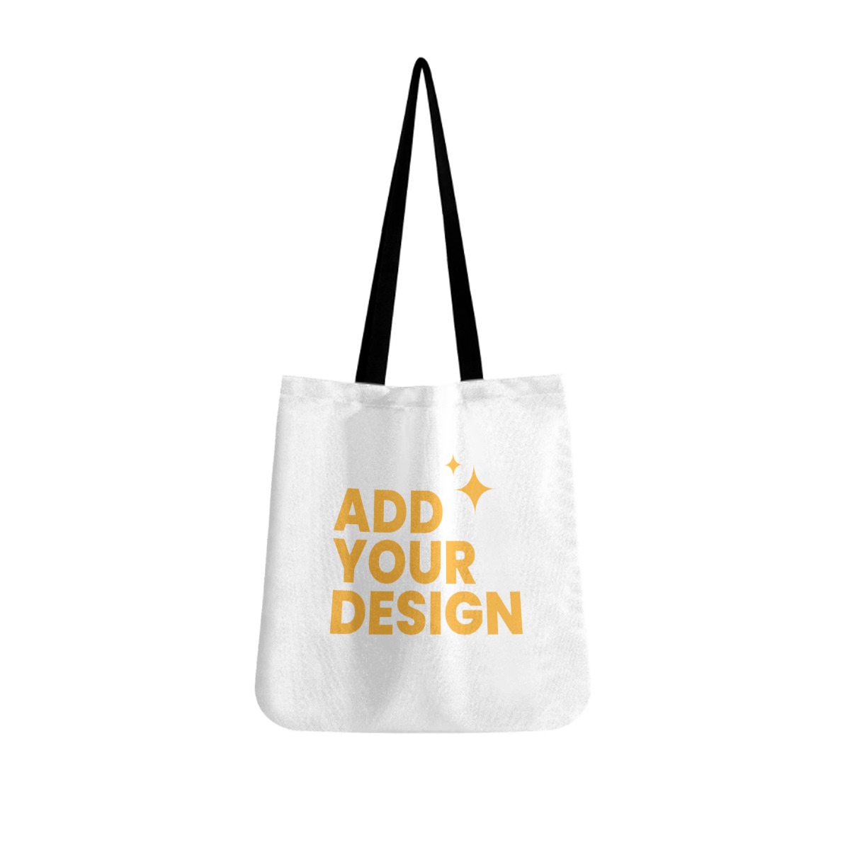 DHgatepod Versatile Canvas Tote Bag - Large Capacity with Black Straps, Eco-Friendly Shopping & Commute Bag with Quality Print