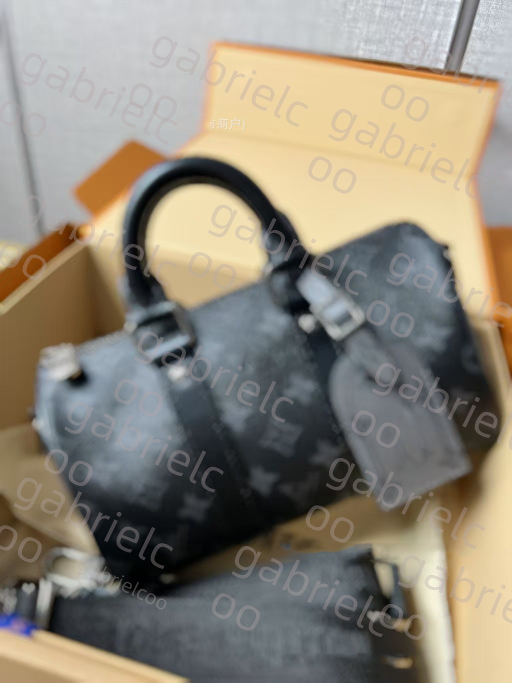 Men's Pouch Shoulder Bag, Black Print Street Style Crossbody Bag for Daily Use