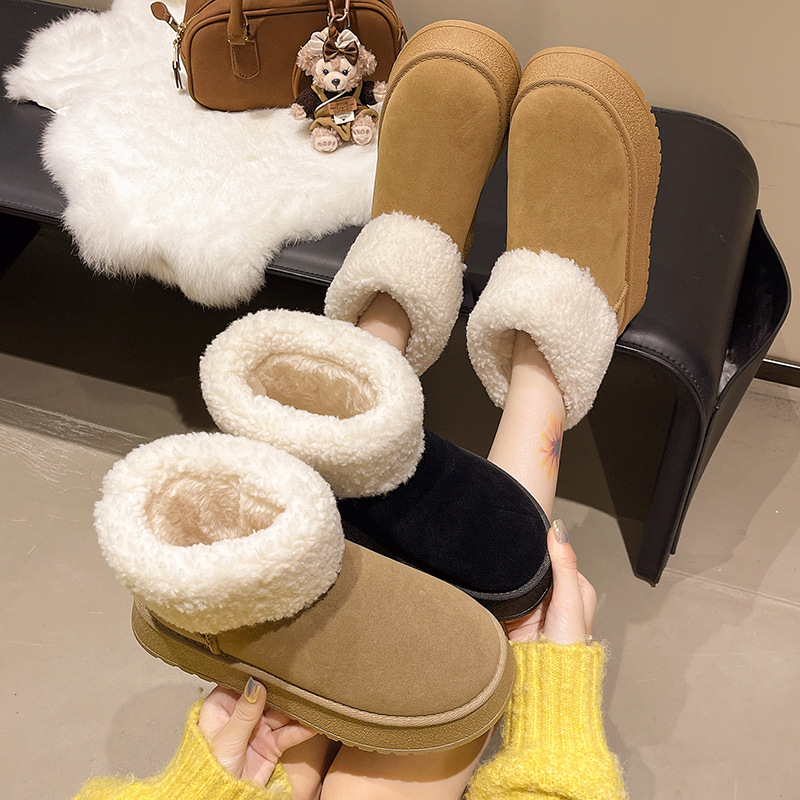 hot Free delivery designer Ladies' snow boots Fashionable casual comfortable snow boots warm and durable