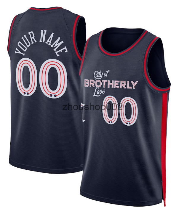 76erss Basketball Jerseys Tyrese Maxey Jared McCain VJ Edgecombe Paull George Joell Embiid Quentin Grimes Kelly Oubre Andre Drummond Allen Iverson Cit