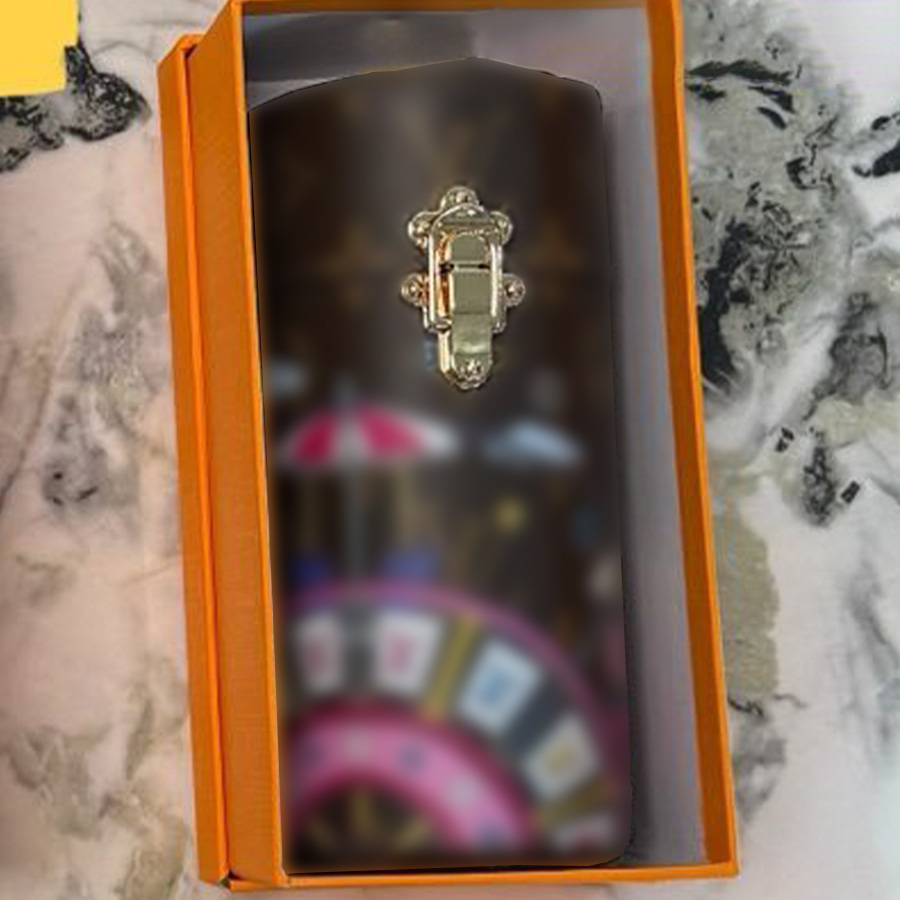 New Perfume Box Classic Designer Tight Stable Lipstick Box Leather Personal Travel Storage Packaging Boxes Unisex Hand Drawn Pattern Decoration Box