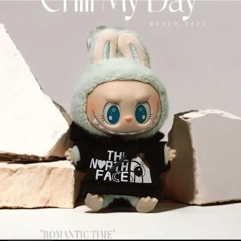 First and second generation Labubu sitting party baby clothes pendant Macaron Labubu clothes new cute overalls cute C250924