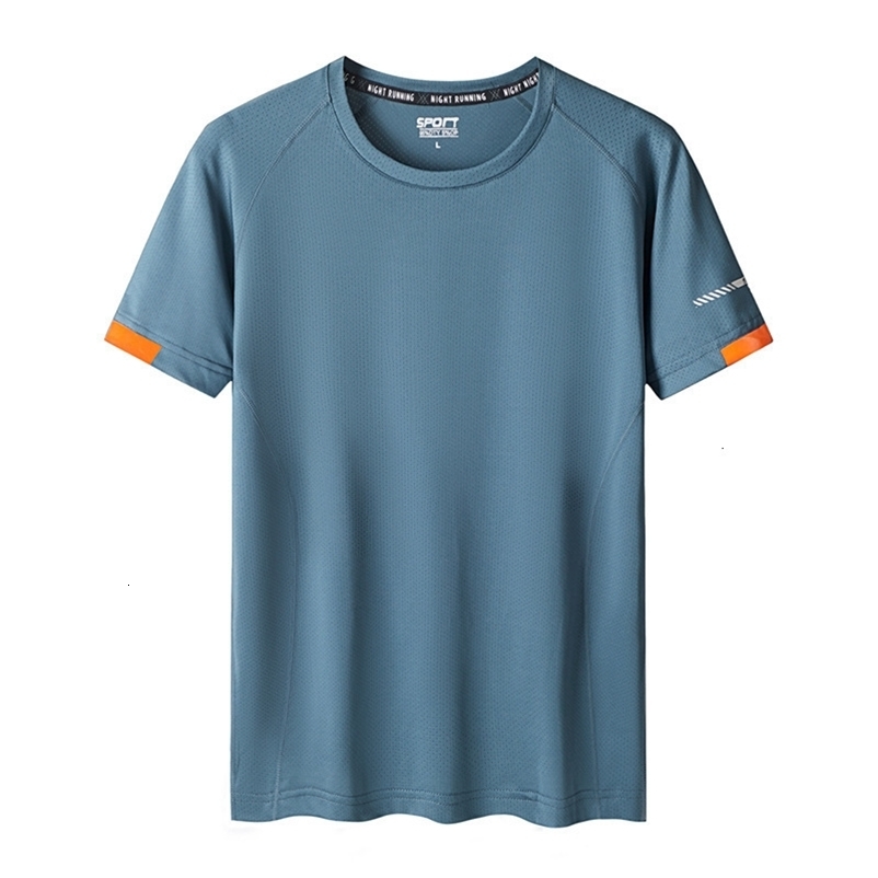 Men's T-Shirts Sports Men's Gym Quick Dry T-Shirt Fashion Mesh Summer Short Sleeve Black White T-Shirt Top Tee Oversized 7XL 8XL 9XL 230403