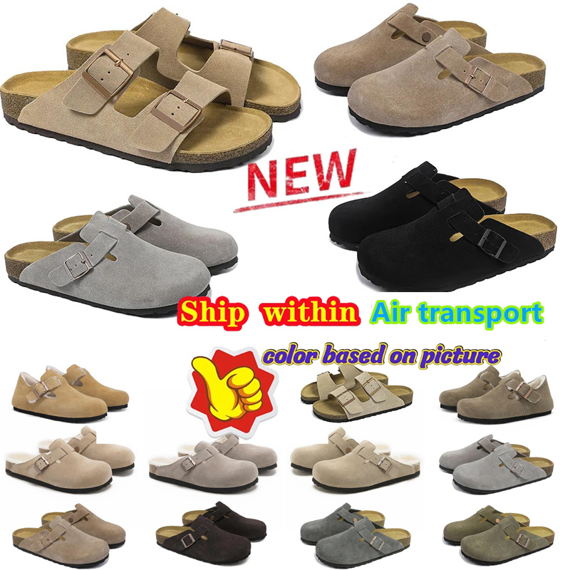 Designer Clogs Slippers For Men Women Slip-On Slides Fashion Brand Clog Sliders Summer Beach Suede Leather Buckle Slide Casual Flip Flops Size 35-46