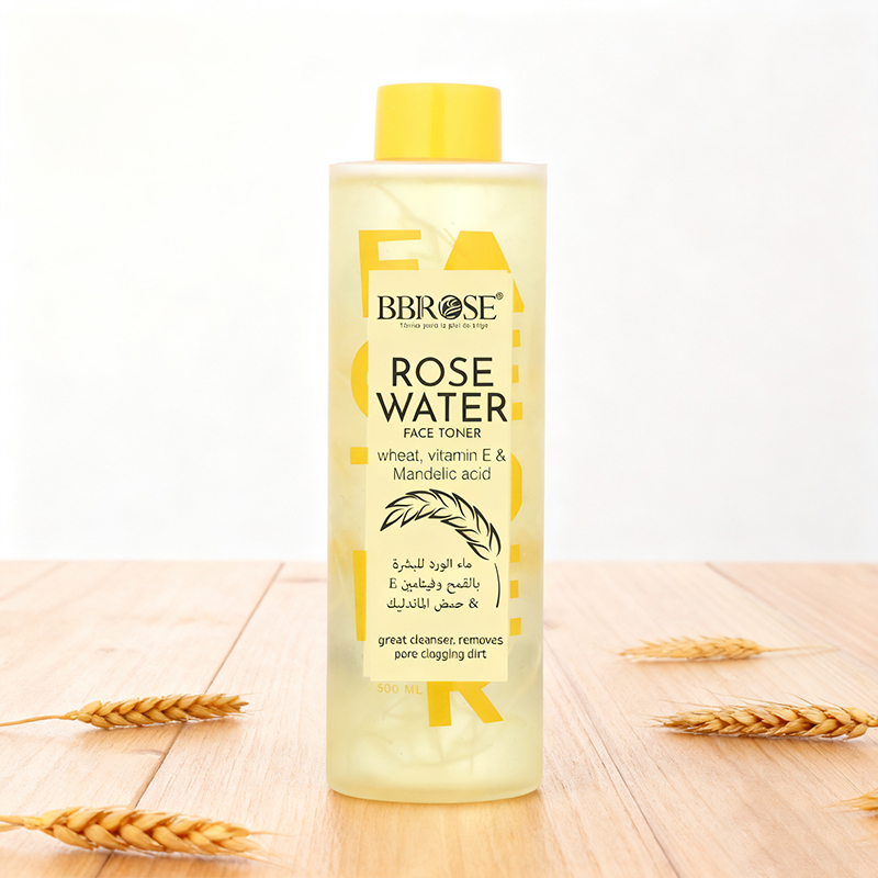 BBROSE Wheat, Vitamin E & Mandelic Acid Rose Water Face Toner, Deep - Cleansing & Pore - Unclogging