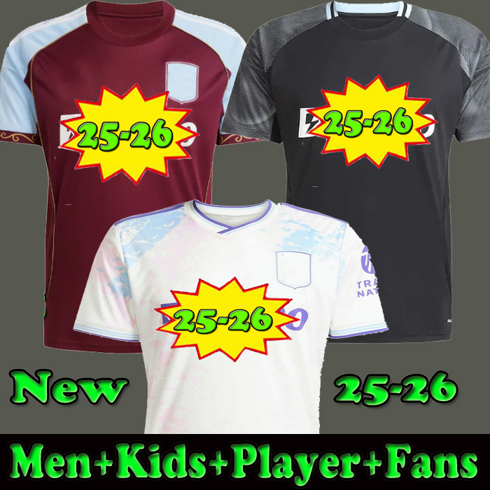 25 26 SANCHO 150th Soccer Jerseys 150 Year BAILEY WATKINS KAMARA ONANA Aston Villashirt Football Shirt MCGINN CARLOS Guessand vilas men kids kits Lindelof 999