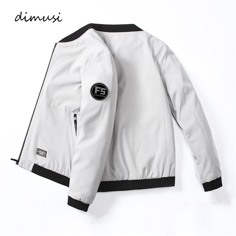 DIMUSI Men's Bomber Jackets Casual Male Outwear Windbreaker Coats Fashion Mens Stand Collar Slim Pilot Baseball Jackets Clothing 210923