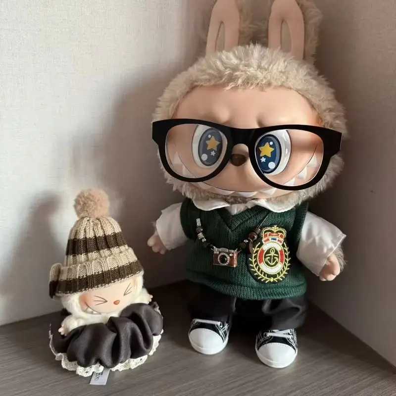 38cm Labu Velvet Doll Clothes Labubu Doll Set Campus Senior Style Doll Clothes Only Doll Clothes Without Children Toy C250924