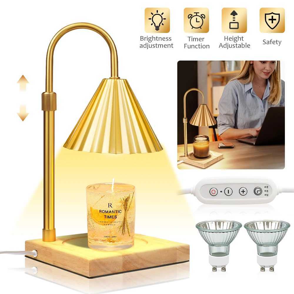 Modern Candle Warmer Table Lamps Metal Wax Burner Dimmable Aromatherapy Table Lamp Desk Lamp for Bedroom Living Room Atmosphere C251115