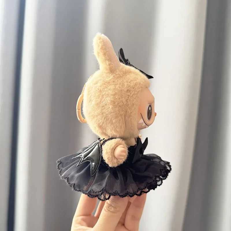 Labubu Clothes Fashion Gothic Style Skirt Labubu Doll Clothes Pendant Little Devil Strap Skirt 1517cm Plush Doll Universal C250924