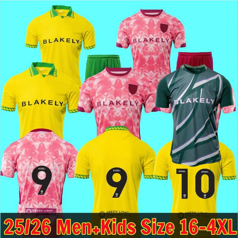 Size 16-4XL BARNES Norwiches 24 25 Soccer Jerseys Citys home away 3rd 2024 Football Shirt Uniforms Men Kids Kits 999