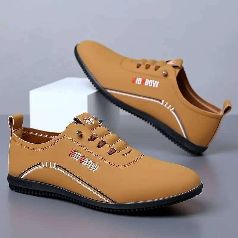 Leather for Fashion Soft Sole Loafers Comfortable Lightweight Walking Shoes Men Flats Moccasins Zapatillas Hombre
