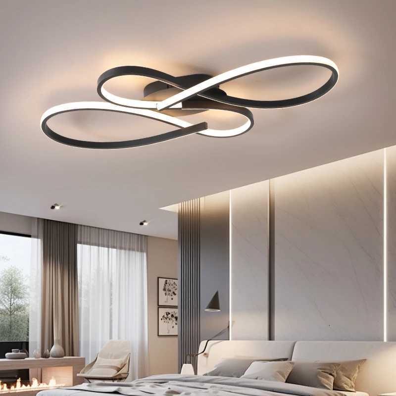 New Modern Led Ceiling Lights Black Ceiling Lamp for Living room Bedroom Studyroom led lights for room Ceiling Light Fixtures X250924