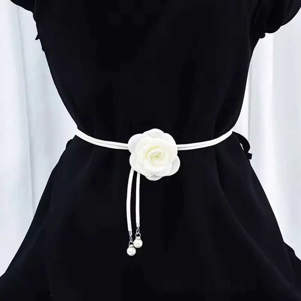 Fashion Fashion Ethnic Style Dry Rose Flower Belt Highend Retro Knotted Waist Rope Waistband For Skirt Clothes Dress Jeans Coat90 D250924