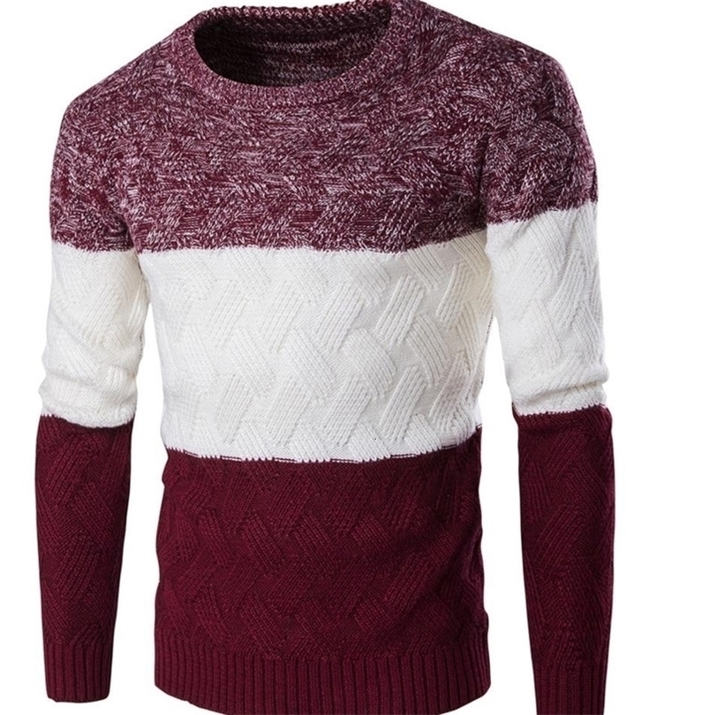 New Sweater MenS Casual Color Casual Male Sweater Clothing 201125