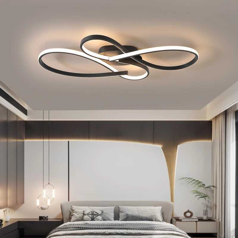 New Modern Led Ceiling Lights Black Ceiling Lamp for Living room Bedroom Studyroom led lights for room Ceiling Light Fixtures X250924