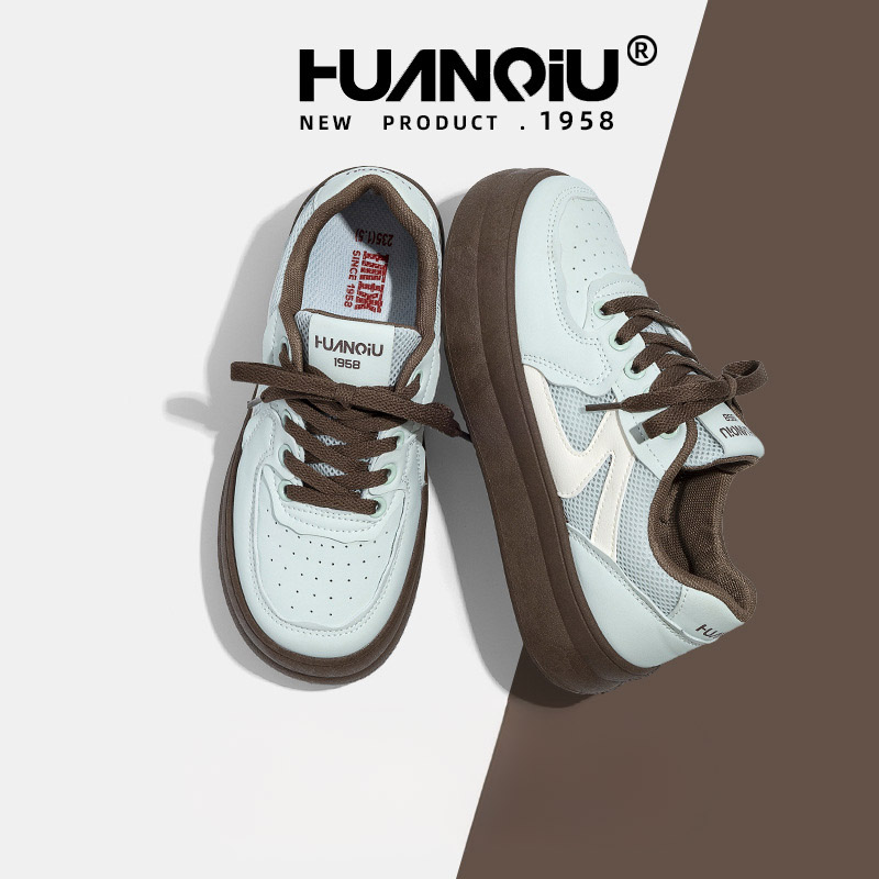 HUAN QIU Free shipping Designer Casual Shoes Board shoes women thick soled women shoes casual women shoes