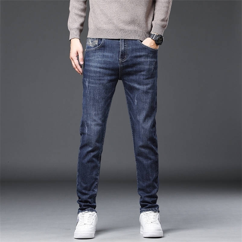 Men's Jeans Early Spring Jeans Men's Casual Slim Straight Jeans High-quality Casual Men's Jeans 230329
