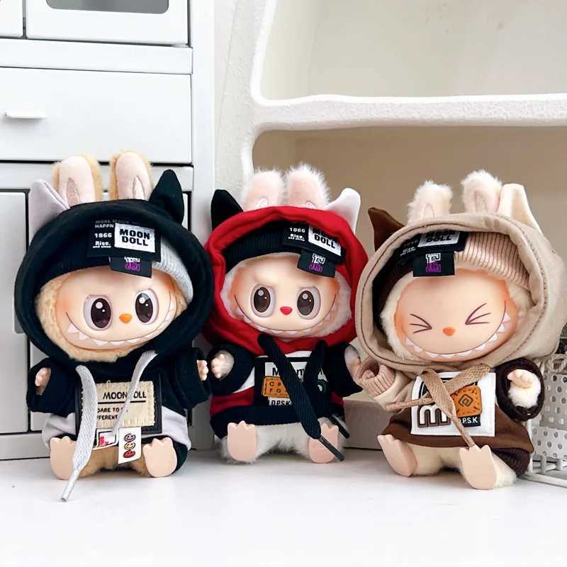 For 17cm labubu v1v2v3 baby clothes cool sweater doll can be worn for labubu accessories Cute Decoration Little Cloths C250924