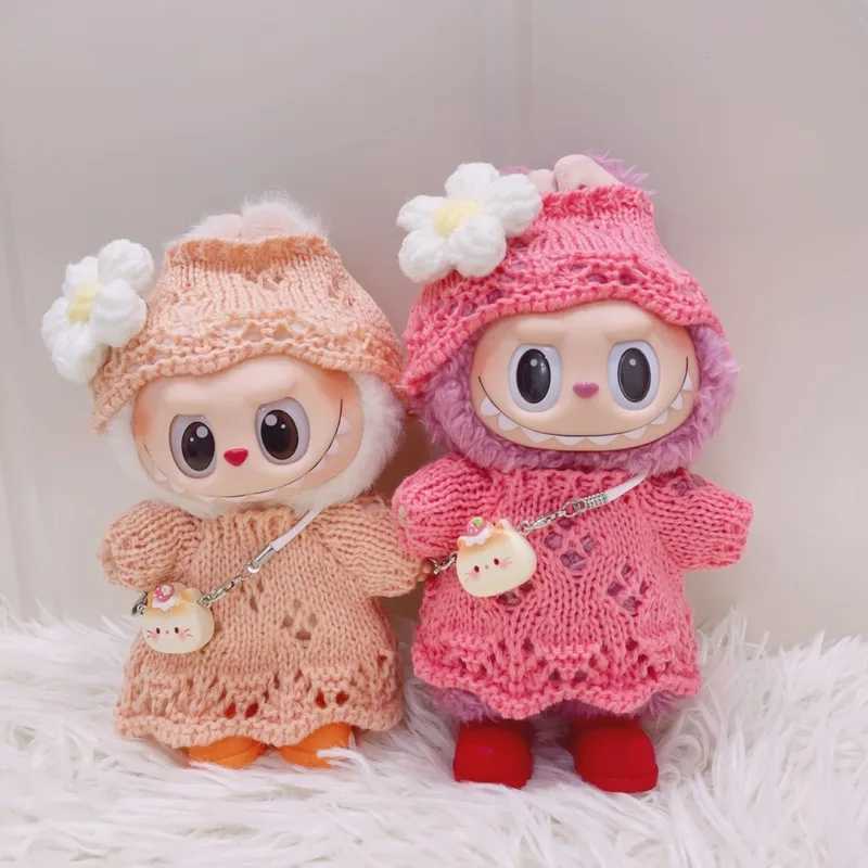 ForCloth Labubu 40 Heart Code Series Doll Clothes Handmade Hook Weaving Cute Dress Mini Decorative Bag Shoes C250924