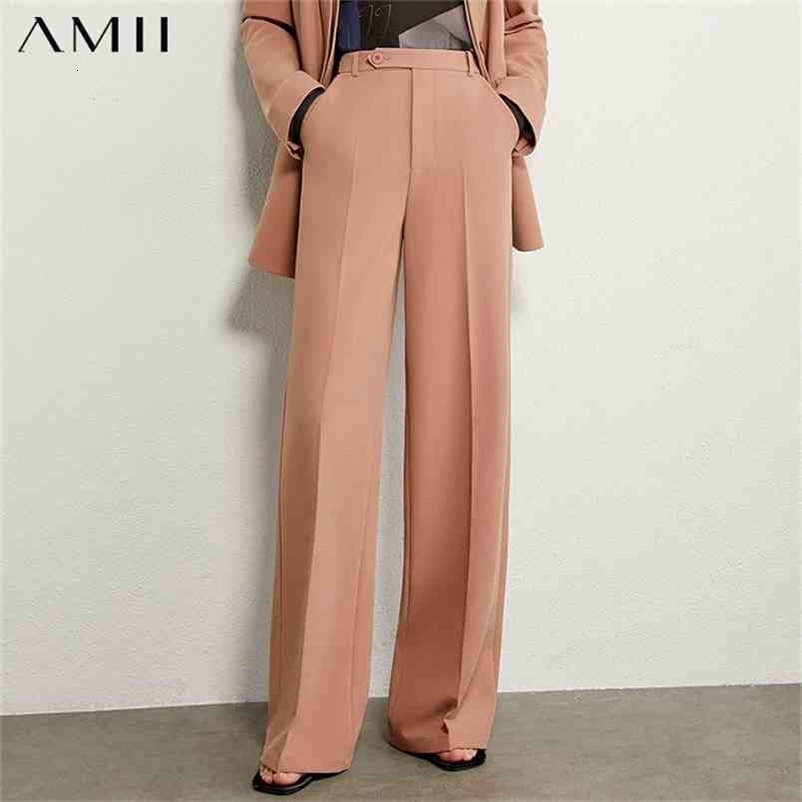 Minimalism Autumn Women's Pants Causal Solid OLstyle Women Suit High Waist Loose Female 12030311 210527