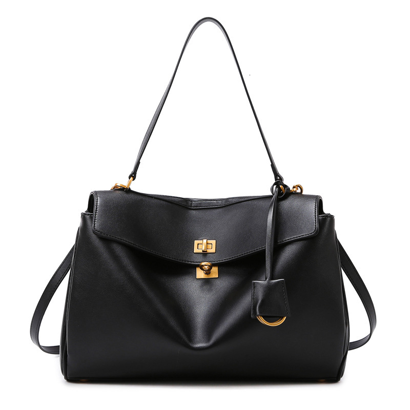 Bag for Women 2025 New Rodeo Bag Large Capacity Commuter Tote Bag B Brand Same Style Handbag Textured Shoulder Bag f6