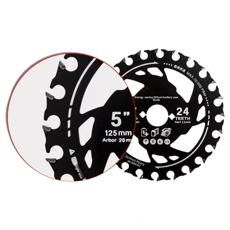 Black Hole Circular Cutting Handheld Alloy Energy-Saving Woodworking Ultra-Thin Lithium Electric Saw Blade