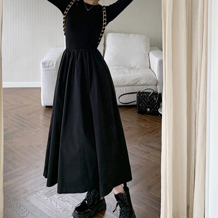 MM223 new design niche temperament slim fit long skirt