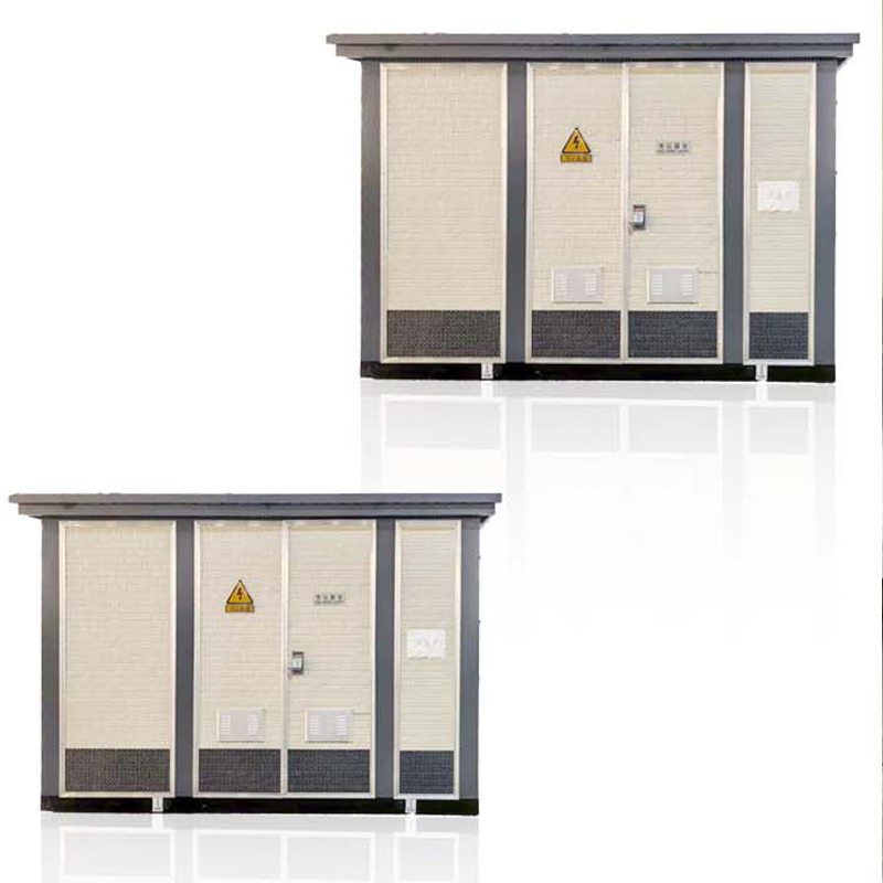 Durable 630kVA Stationary Power Cabinet w/ Transformer & Circuit Protection