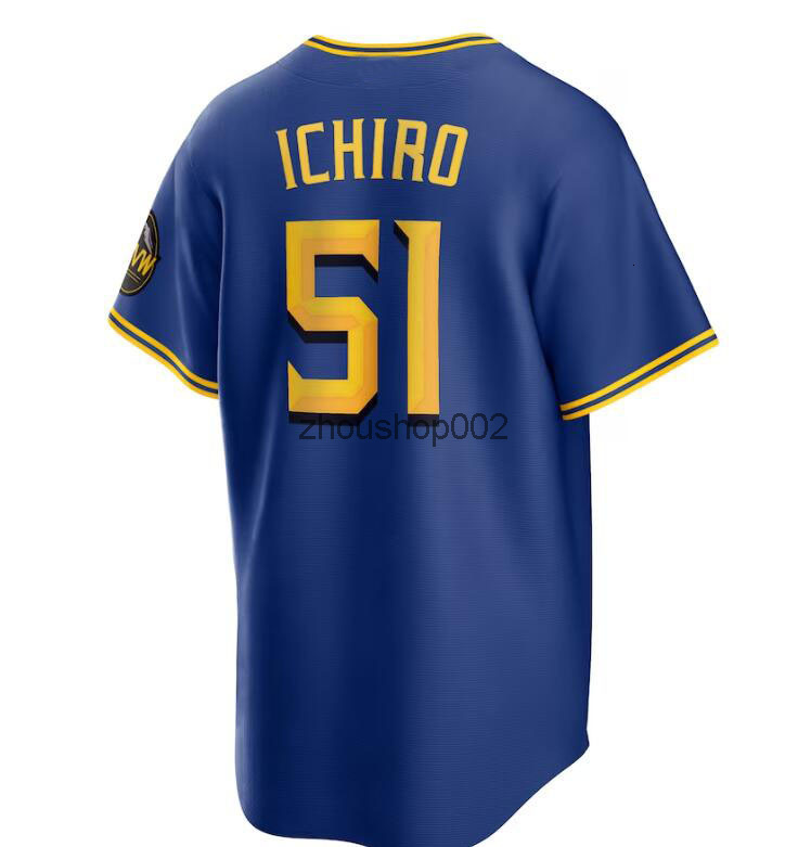 Mariners Ken Griffey Jr 44 Julio Rodriguez Baseball Jerseys JP Crawford Edgar Martinez Suzuki Ichiro Jarred Kelenic Kolten Wong Matt Brash City Connec